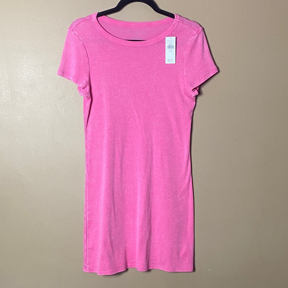 NWT American Eagle Outfitters Pink Short Sleeve T-shirt Dress - Medium